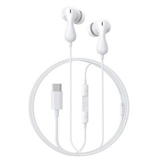 Słuchawki przewodowe douszne Encok CZ20 USB-C - białe
