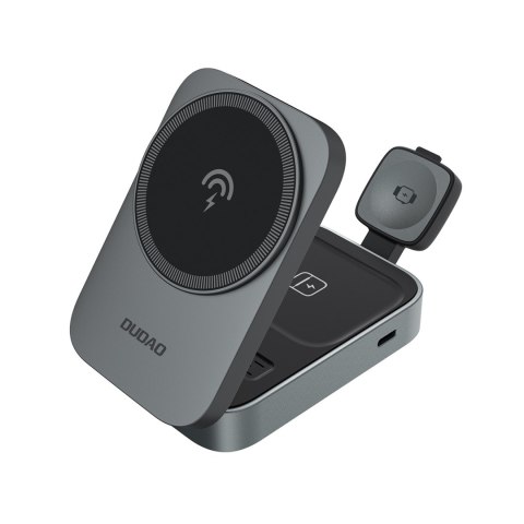 Stacja ładująca A11 3w1 indukcyjna MagSafe 15W - szara