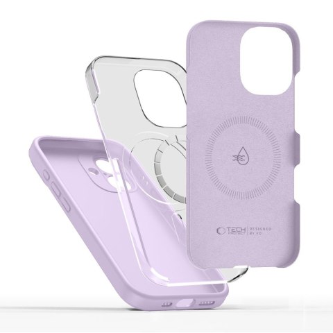 Etui case plecki na iPhone 17 MagSafe Silicone - fioletowe