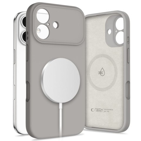 Etui case plecki na iPhone 17 MagSafe Silicone - szare