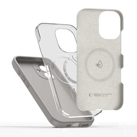 Etui case plecki na iPhone 17 MagSafe Silicone - szare