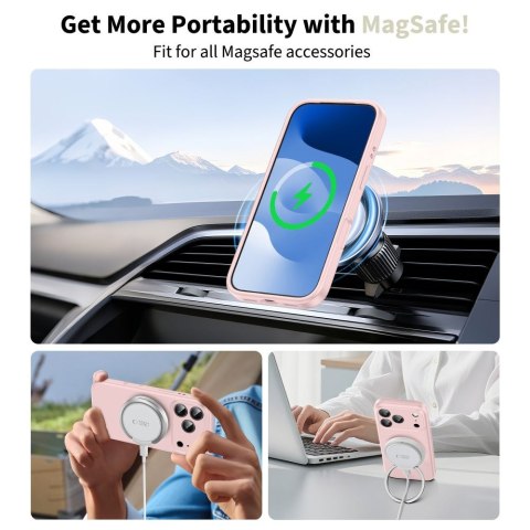 Etui case plecki na iPhone 17 Pro Max MagSafe Silicone - różowe