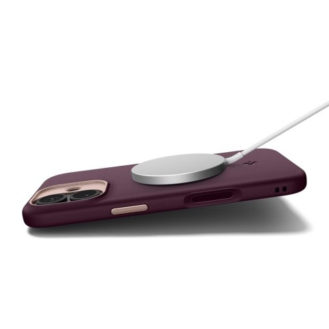 Etui case pokrowiec na iPhone 17 MagSafe Nano Pop Mag - bordowe