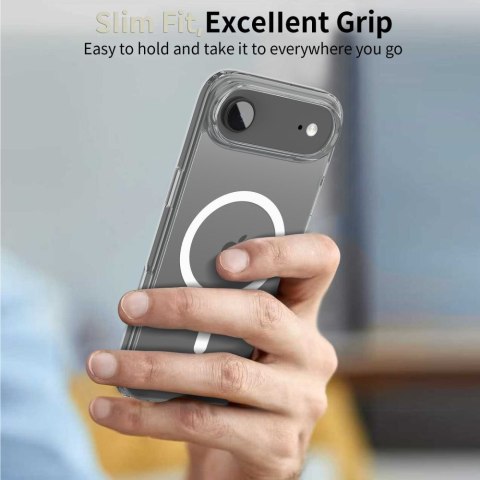 Etui pokrowiec case na iPhone 17 Air MagSafe FlexAir Hybrid - przezroczyste