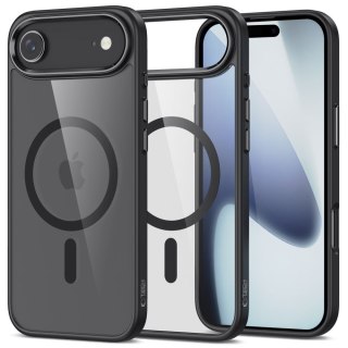 Etui pokrowiec case na iPhone 17 Air MagSafe MagMat - przezroczysto-czarne