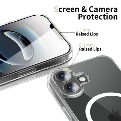 Etui pokrowiec case na iPhone 17 MagSafe FlexAir Hybrid - przezroczyste