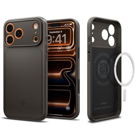 Etui pokrowiec case na iPhone 17 Pro Max MagSafe Thin Fit - szare