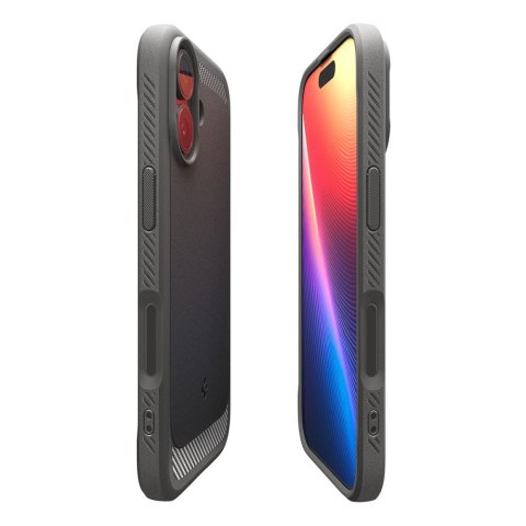 Etui pokrowiec na iPhone 17 MagSafe Rugged Armor Mag - szare