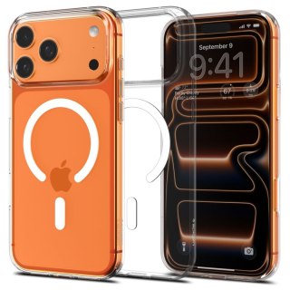 Etui pokrowiec na iPhone 17 Pro Max MagSafe Liquid Crystal - przezroczysto-białe