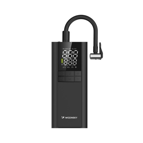 Kompresor pompka elektryczna powerbank latarka 150 PSI 8000mAh - czarny