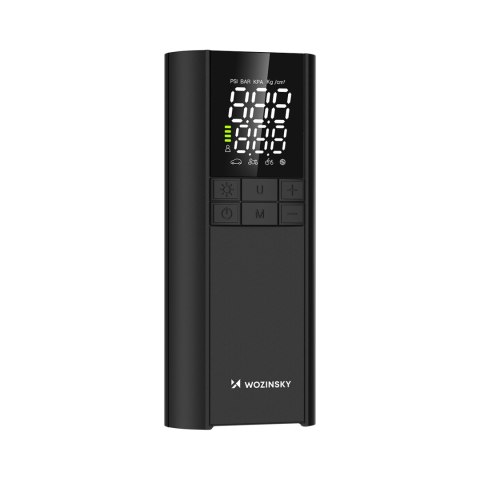 Kompresor pompka elektryczna powerbank latarka 150 PSI 8000mAh - czarny