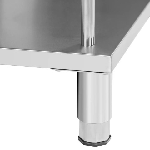 Stół blat barowy roboczy gastronomiczny z rantem 4 półki STAL 100 x 60 x 105 cm