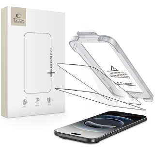 Szkło hartowane na iPhone 17 Air z aplikatorem Quick Set+ czarne - 2 szt.