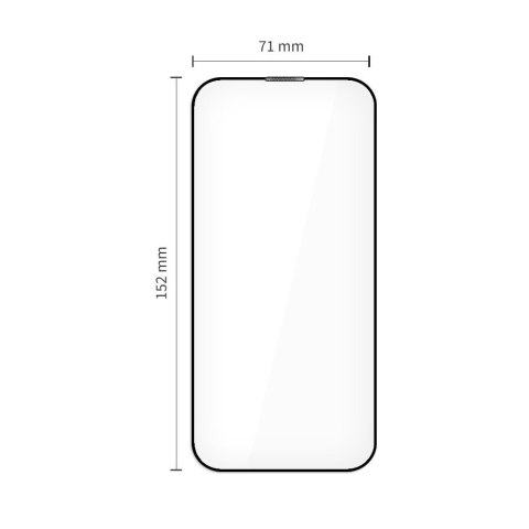 Szkło hartowane na iPhone 17 Air z aplikatorem Quick Set+ czarne - 2 szt.