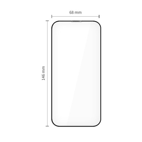 Szkło hartowane na iPhone 17 z aplikatorem Quick Set+ czarne - 2 szt.