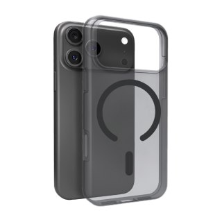 Etui silikonowe na iPhone 17 Pro Max Daylight Magsafe - półprzezroczyste czarne