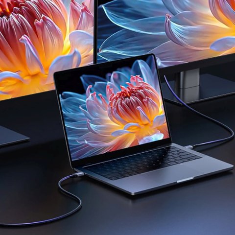 Kabel USB-C USB4 40Gbps 240W 8K 60Hz 1m - czarny