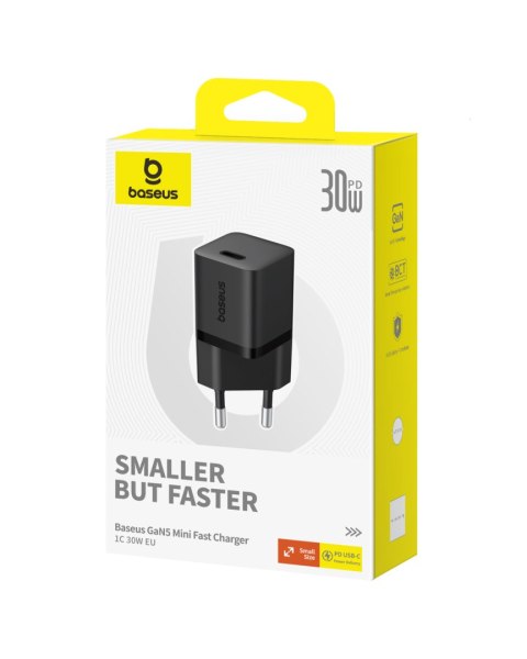 Ładowarka sieciowa USB-C GaN5 30W EU - czarna