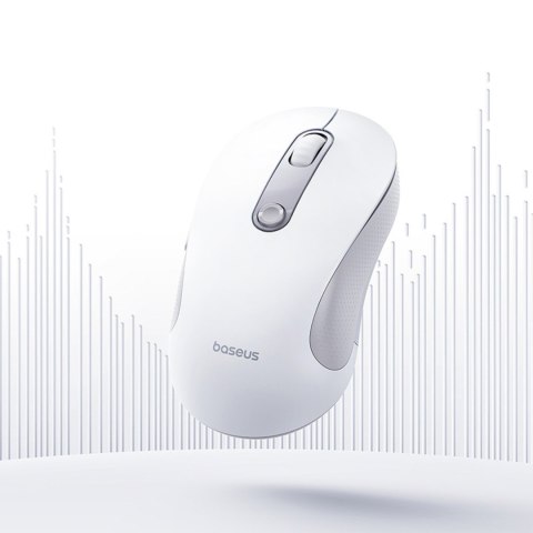 Mysz bezprzewodowa ergonomiczna Bluetooth F02 - biała