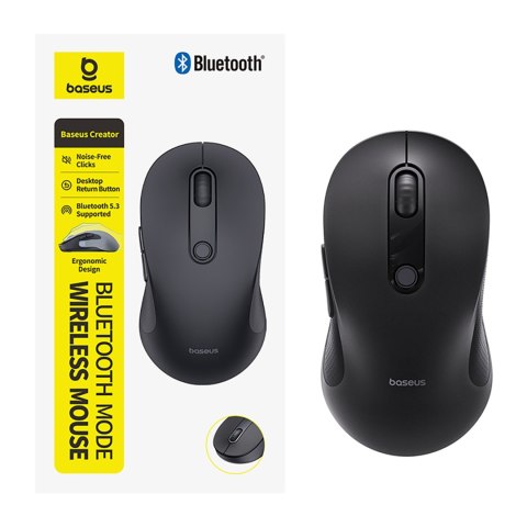 Mysz bezprzewodowa ergonomiczna Bluetooth F02 - czarna