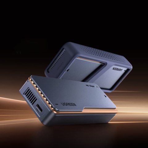 Obudowa na dysk M.2 NVMe SSD z chłodzeniem aktywnym USB4 40Gb/s - szara