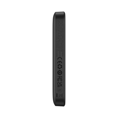 Powerbank indukcyjny 6000mAh 20W z kablem USB-C Magnetic Mini Air - czarny