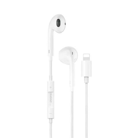 Słuchawki przewodowe douszne ze złączem iPhone Lightning 1.2m - białe