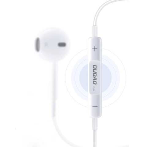 Słuchawki przewodowe douszne ze złączem iPhone Lightning 1.2m - białe