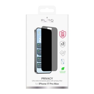Szkło hartowane prywatyzujące na iPhone 17 Pro Max Privacy