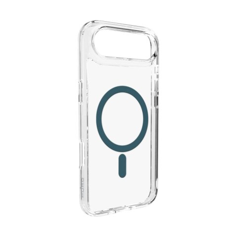 Etui plecki case na iPhone 17 Air TPU PC Lite Mag MagSafe - przezroczyste turkusowy pierścień