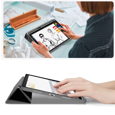 Etui pokrowiec na iPad 10.9'' 2022 / iPad 11'' 2025 SC Pen Canvas - szare