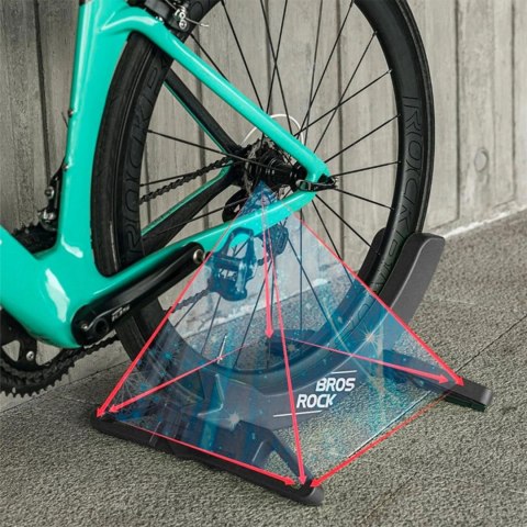 Stojak rowerowy pod koło oponę z regulacją szerokości 3 - 8 cm - czarny