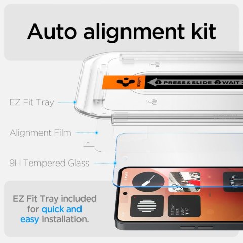 Szkło hartowane na Nothing Phone 3A / 3A Pro Glas.tR EZ Fit - przezroczyste