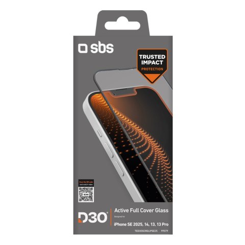 Szkło hartowane z ramką do iPhone 16e Tempered Glass D3O