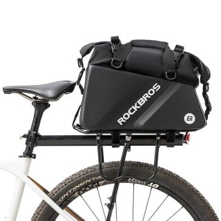 Torba sportowa i rowerowa mocowana na bagażnik 11.6l - czarna