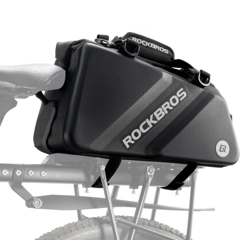 Torba sportowa i rowerowa mocowana na bagażnik 11.6l - czarna