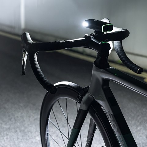 Lampka rowerowa przednia z kablem USB-C 3000 lm - czarna