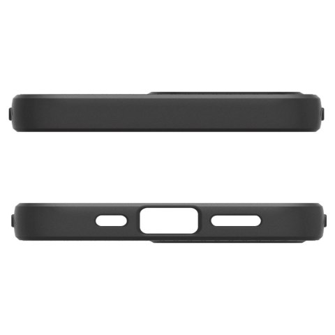 Etui plecki na iPhone 16e Liquid Air Mag MagSafe - czarny mat