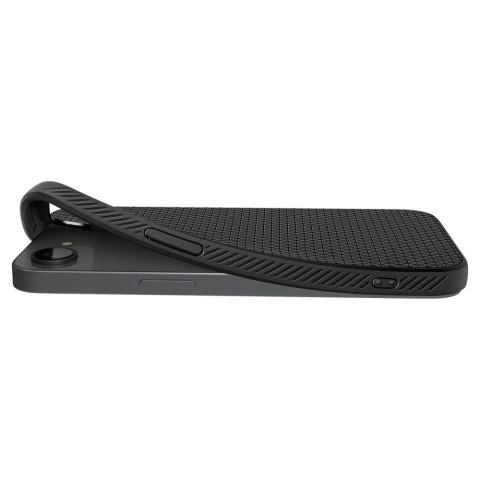 Etui plecki na iPhone 16e Liquid Air Mag MagSafe - czarny mat
