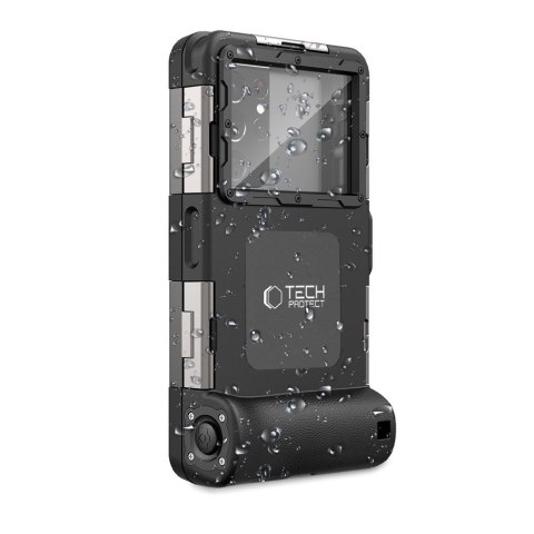 Etui wodoodporne wodoszczelne do nurkowania na smartfony 4.7-6.7'' IPX8 do 15 m - czarny