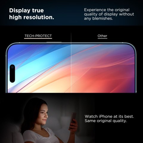 Szkło hartowane na iPhone 15 / 16 z ramką instlacyjną Quick Set+ - 2 szt.