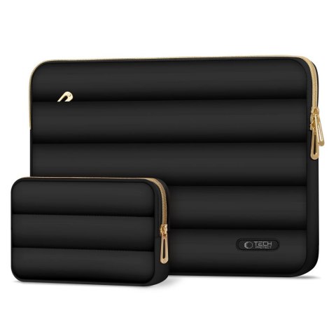 Torba pokrowiec Puffy na laptop 15-16'' + etui na akcesoria - czarny