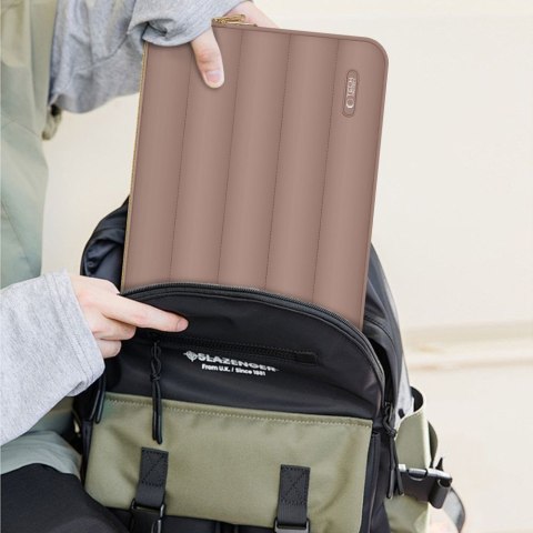 Torba pokrowiec Puffy na laptopa 13-14'' + etui na akcesoria - brązowy