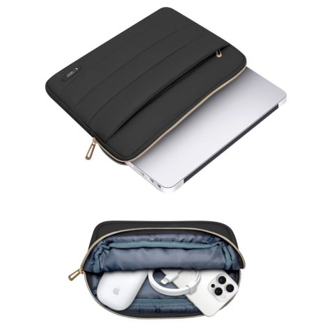 Torba pokrowiec Puffy na laptopa 13-14'' + etui na akcesoria - czarny