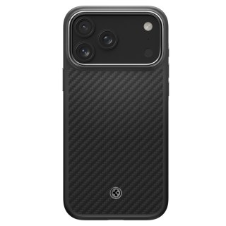 Etui ochronne case na iPhone 17 Pro Max Enzo Aramid T MagSafe - czarno-srebrne