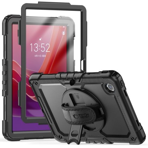 Etui z podstawką uchwytem smyczą na Lenovo Tab M11'' 11.0 TB-330 Solid360 - czarne
