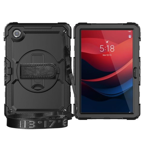 Etui z podstawką uchwytem smyczą na Lenovo Tab M11'' 11.0 TB-330 Solid360 - czarne