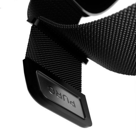 Pasek na zegarek Apple Watch 42 44 45 49mm Milanese - czarny