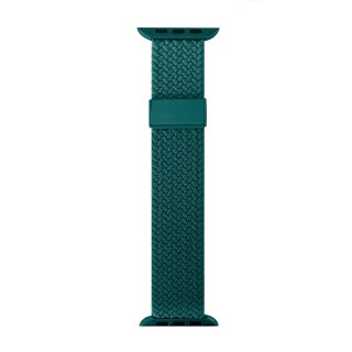 Pasek nylonowy do Apple Watch 42 44 45 49 mm Loop - ciemnozielony