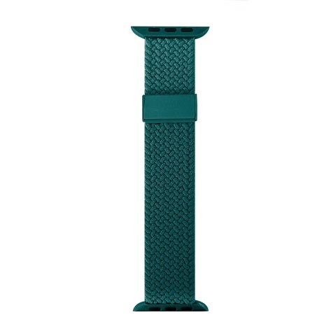 Pasek nylonowy do Apple Watch 42 44 45 49 mm Loop - ciemnozielony